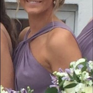 Bill Levkoff 7025. Size 4 dress. Heather Grey